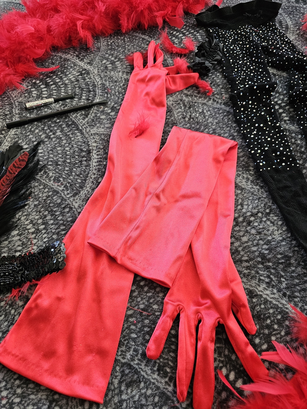1920s Flapper Great Gatsby Accessories Fashion Roaring 20s Theme Set - Picture 8 of 17
